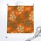 Orange Floral Vintage Botanical Wildflowers Romantic Chintz Fall Custom Printed Fabric by Spoonflower Various Fabrics by the Yard or Fat Quarter